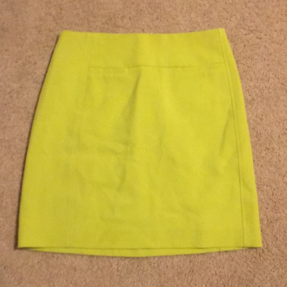 Neon yellow skirt